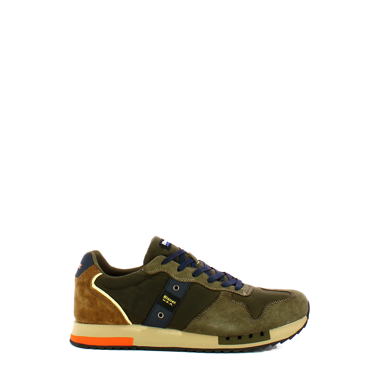 Sneakers Queens01 Military Brown MILITARY/BROWN Blauer | Bagalier.com