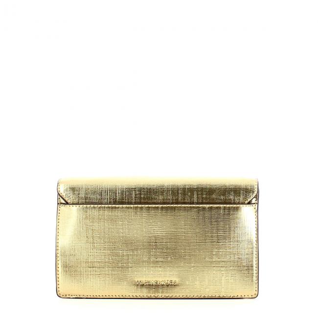 Donna Michael Kors Pochette Monogramme in pelle stampa pitone metallizzata  Oro