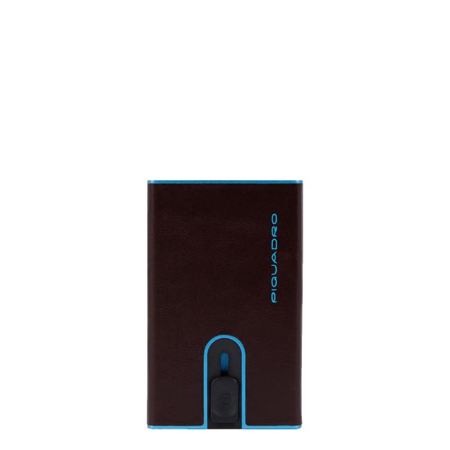 Porta carte di credito con Sliding System RFID Blue Square Piquadro