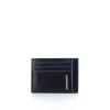 Zipped credit card holder Blue Square-BLU/2-UN
