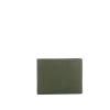 Wallet with coin pouch Black Square-VERDE-UN